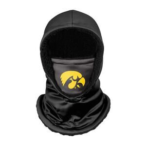 7139 Iowa Hawkeyes Ncaa Black Hooded Gaiter, Adult